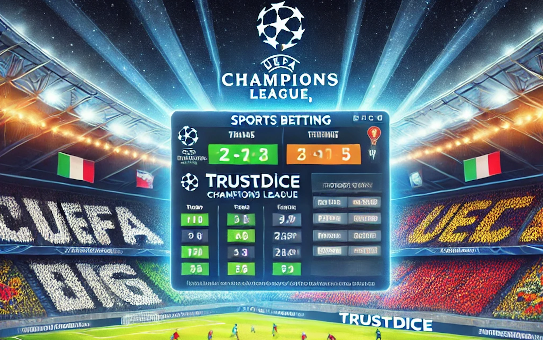 Domínio das Grandes Ligas: Análise da Liga dos Campeões e Apostas Seguras com TrustDice