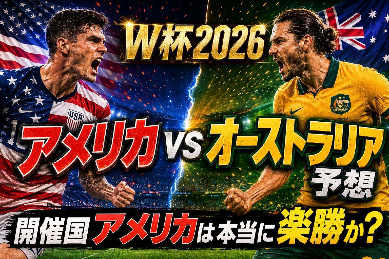 【W杯2026】アメリカ vs オーストラリア予想