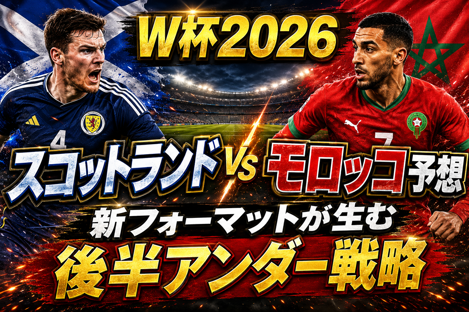 【W杯2026】スコットランド vs モロッコ予想