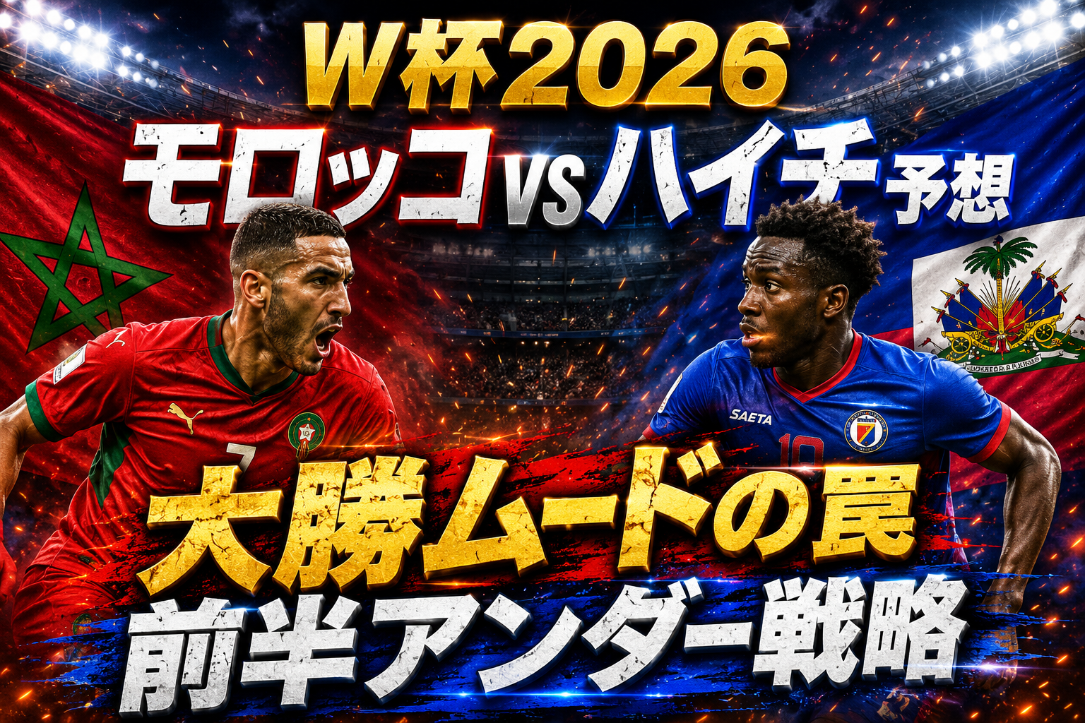 【W杯2026】モロッコ vs ハイチ予想