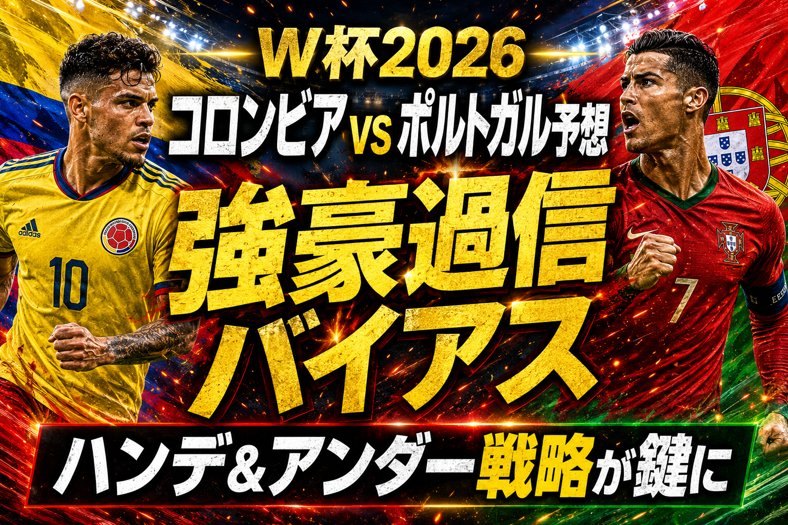 【W杯2026】コロンビア vs ポルトガル予想