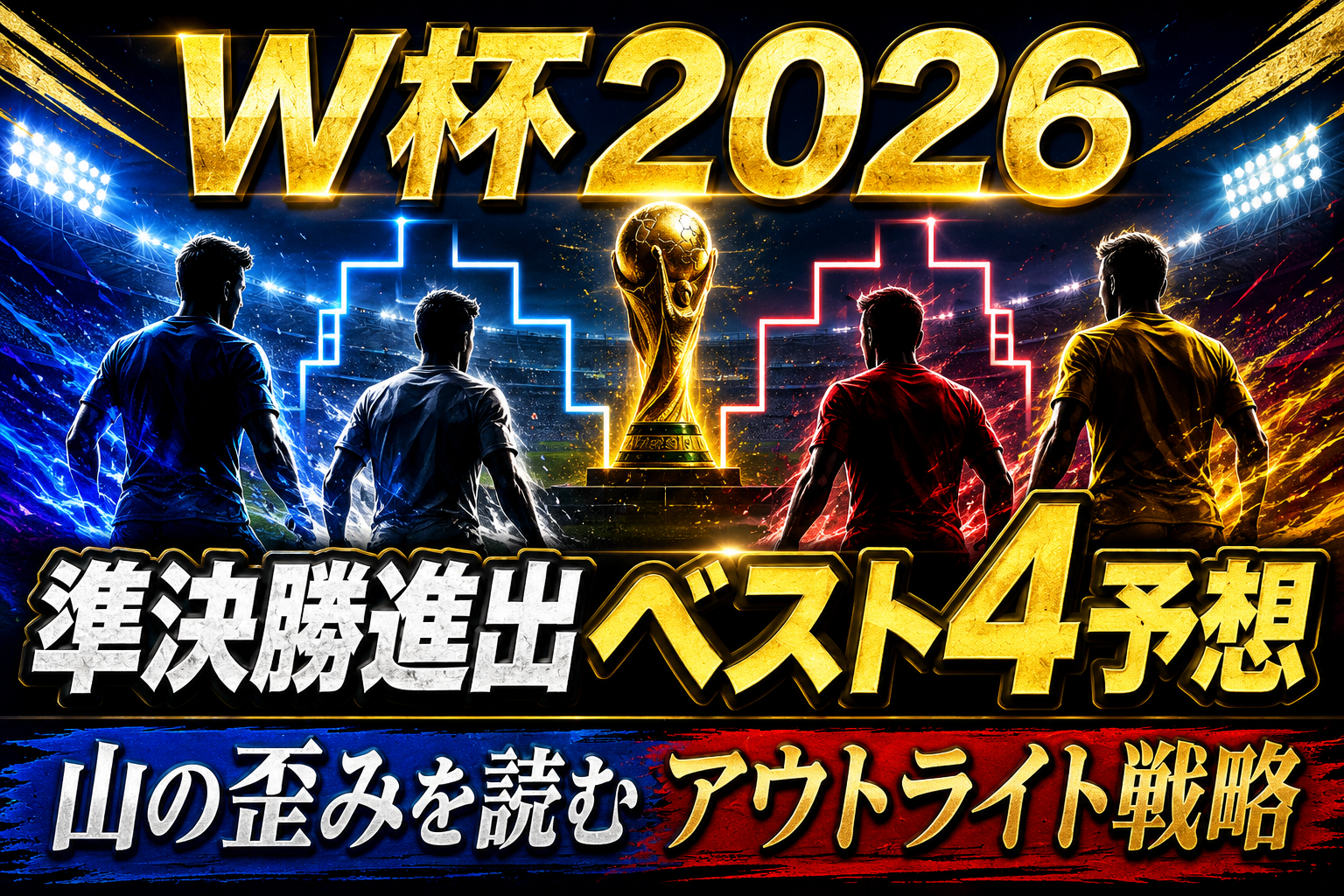 【W杯2026】準決勝進出ベスト4予想