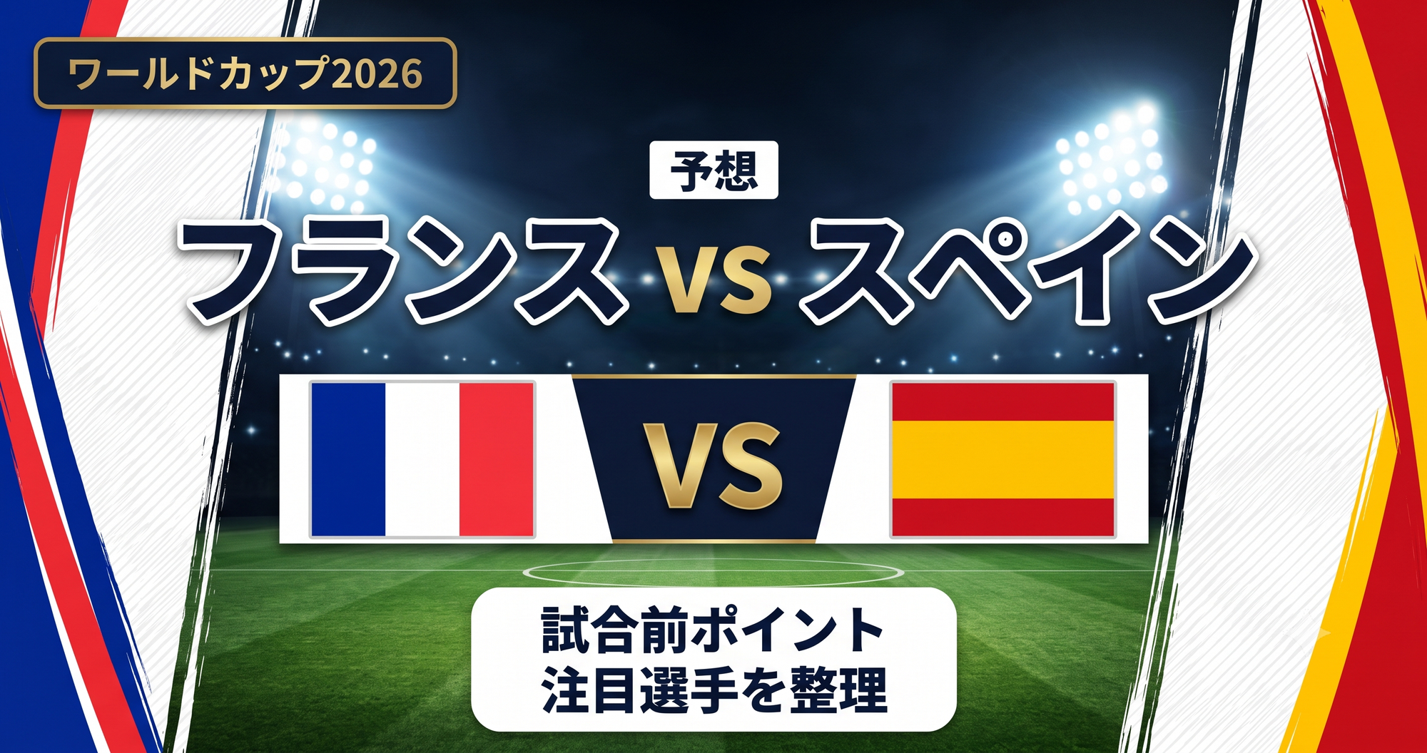 【W杯2026】フランス vs スペイン予想
